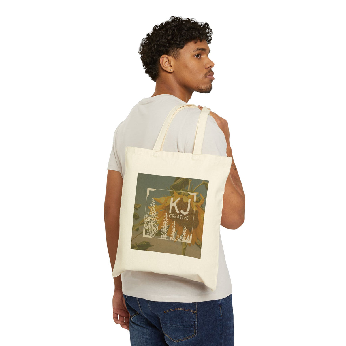 Sunflower Logo Canvas Tote Bag