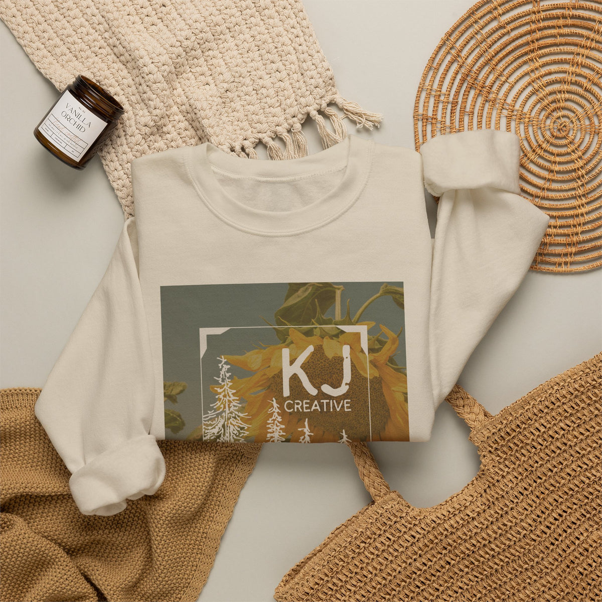 Sunflower Logo Unisex Crewneck Sweatshirt