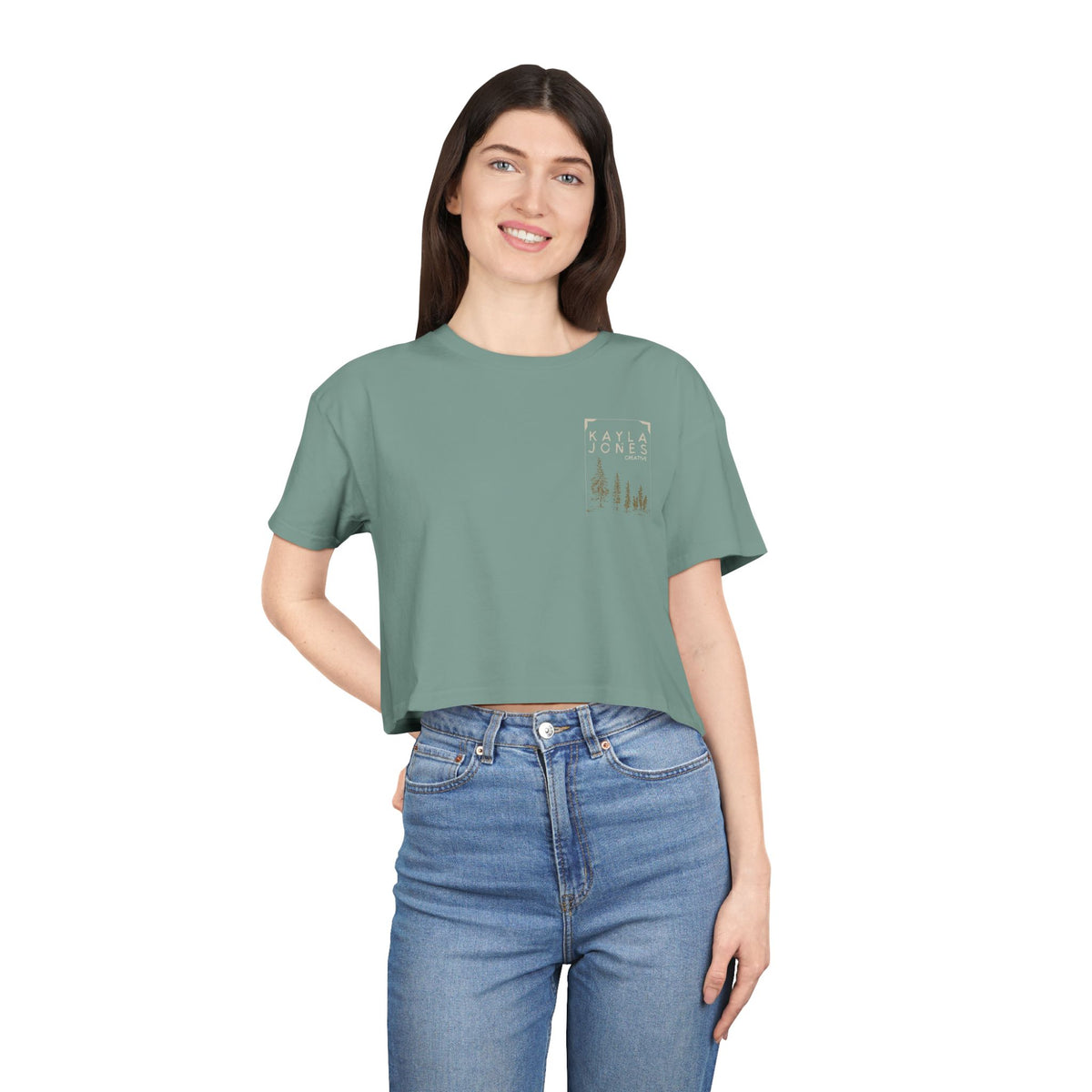 KJ Creative Logo Crop Tee