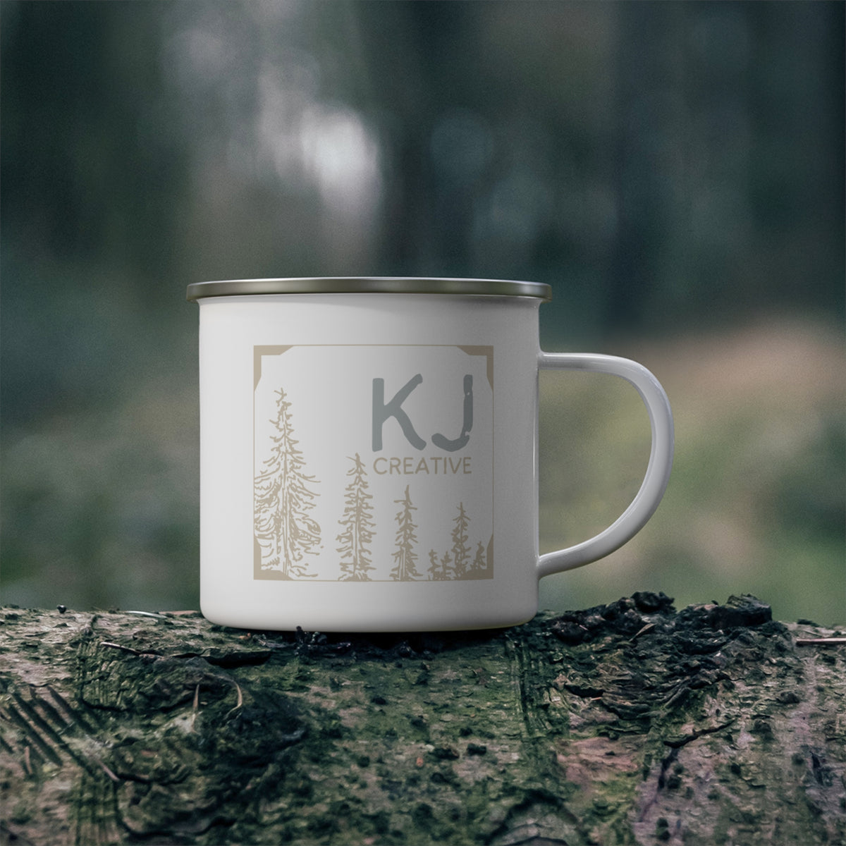KJ Creative Enamel Camping Mug