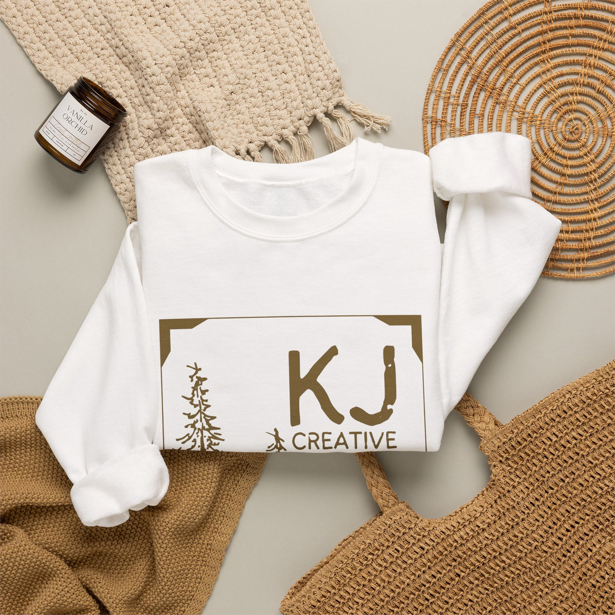 KJ Creative Logo Crewneck Sweatshirt