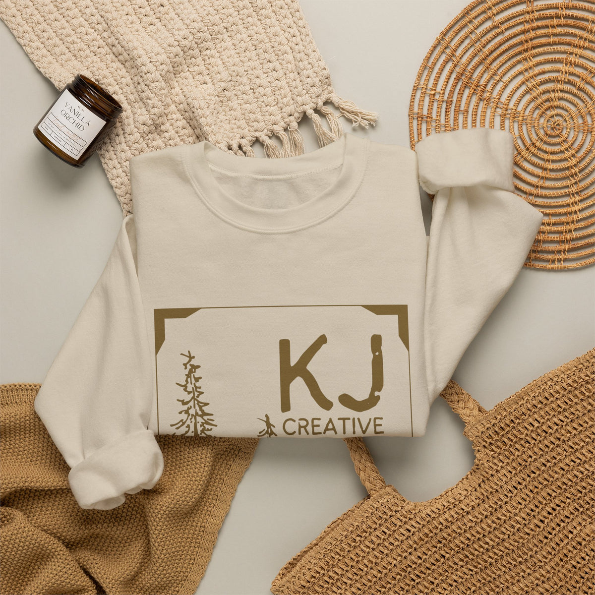 KJ Creative Logo Crewneck Sweatshirt