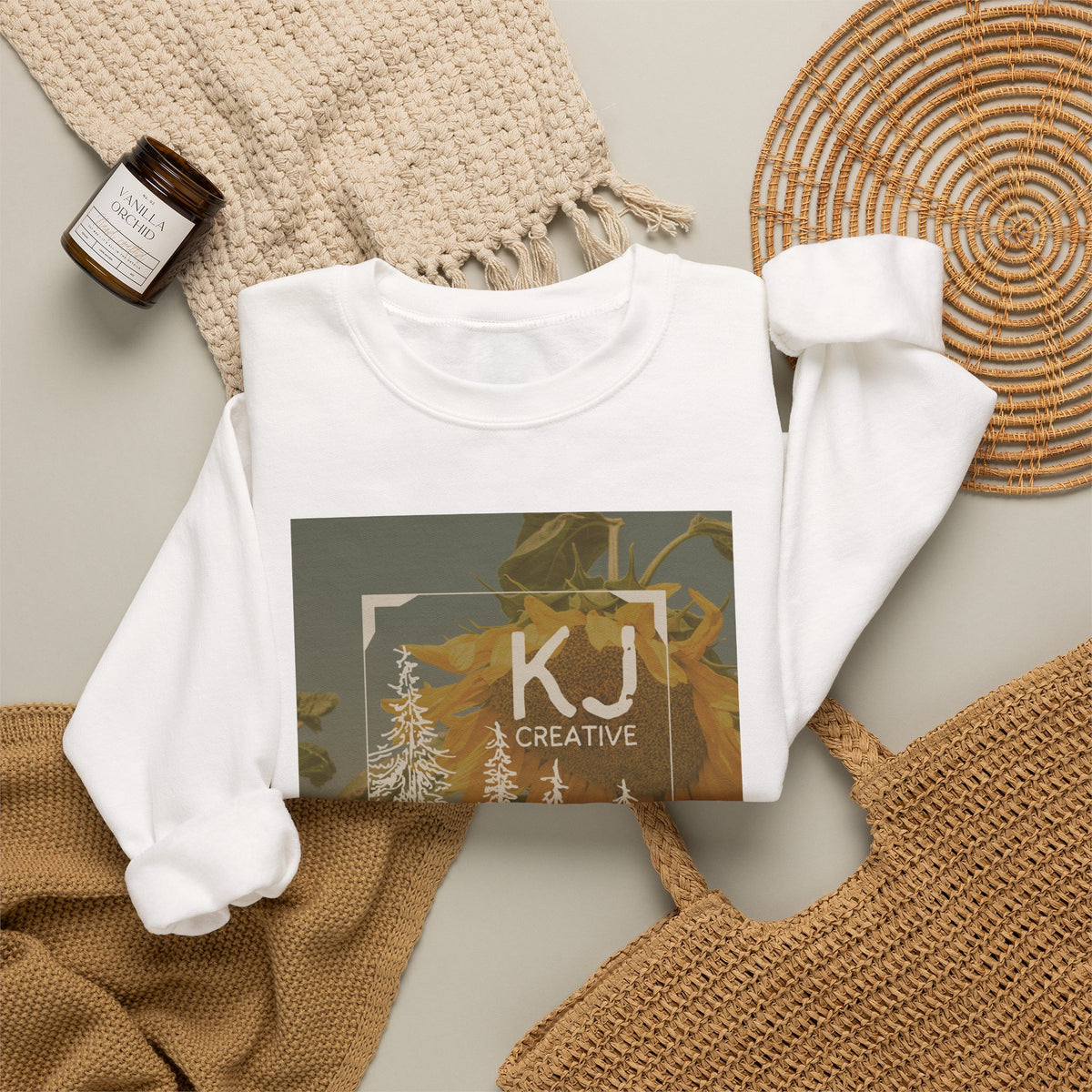Sunflower Logo Unisex Crewneck Sweatshirt