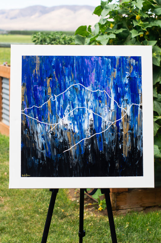 Mt. Rainier At Dusk   |   Original Canvas