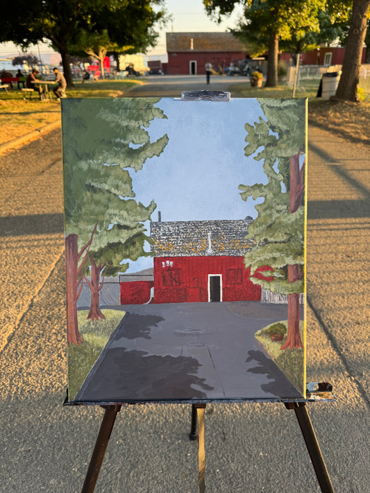 Maintenance Building   |   Original Canvas