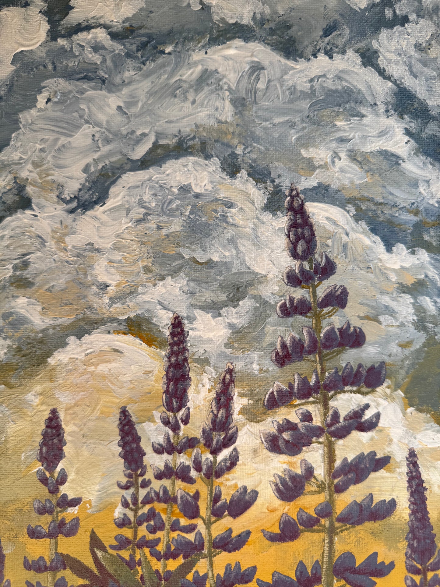 Purple Lupine   |   Original Canvas